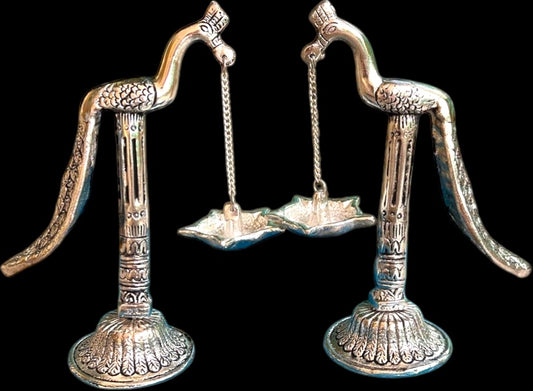 Handcrafted beautiful peacock diya stand.