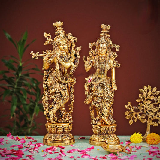 Brass Radha Krishna