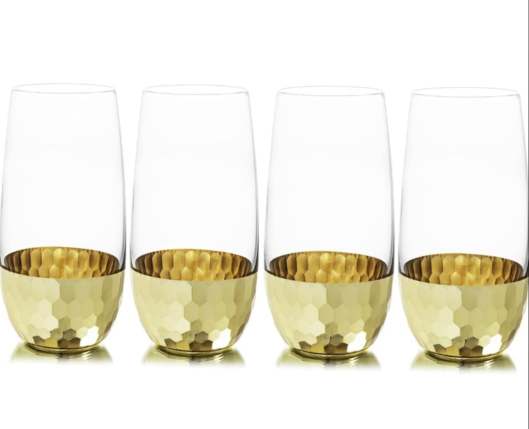 Beautiful unique and elite honey comb glass. Set of 4 pcs