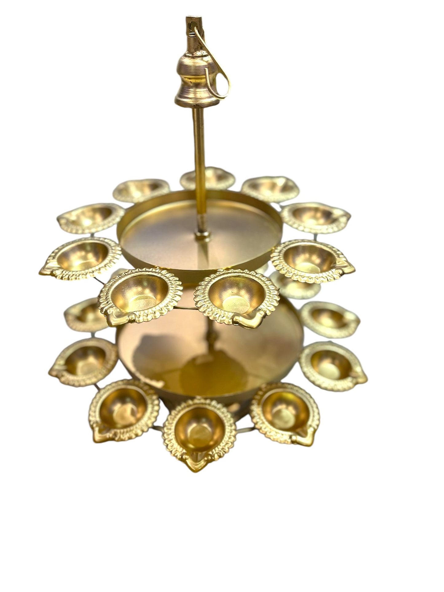 Aurelia double layer t-light holder for festive decoration. Festive vibe/Indian decor/Diwali.