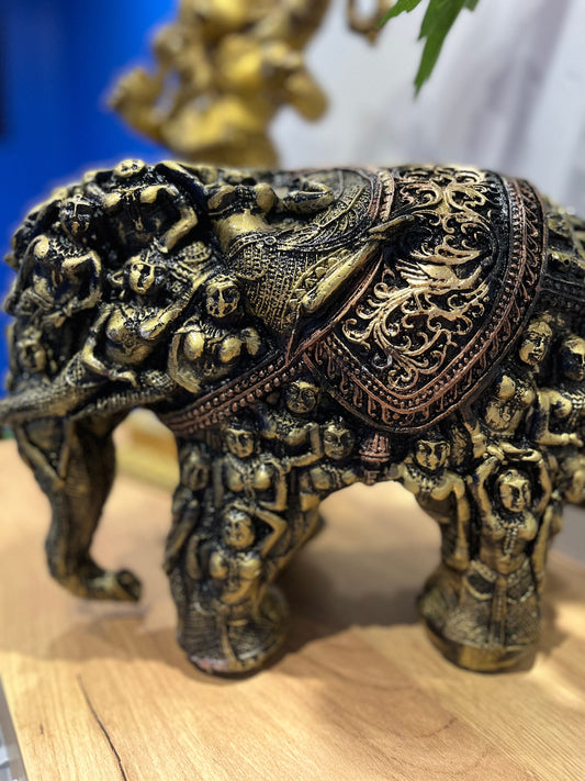 Carved Elephant figurine