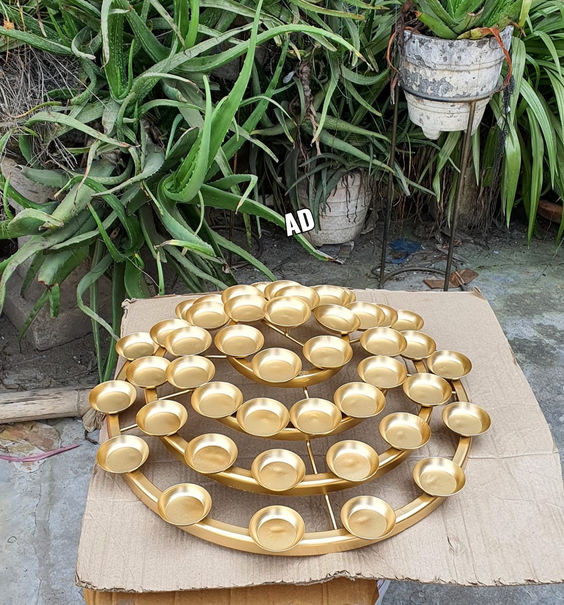 46 Tealight spiral holder, Diwali Diya, Diya Urli