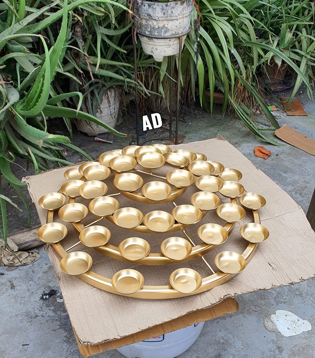 46 Tealight spiral holder, Diwali Diya, Diya Urli