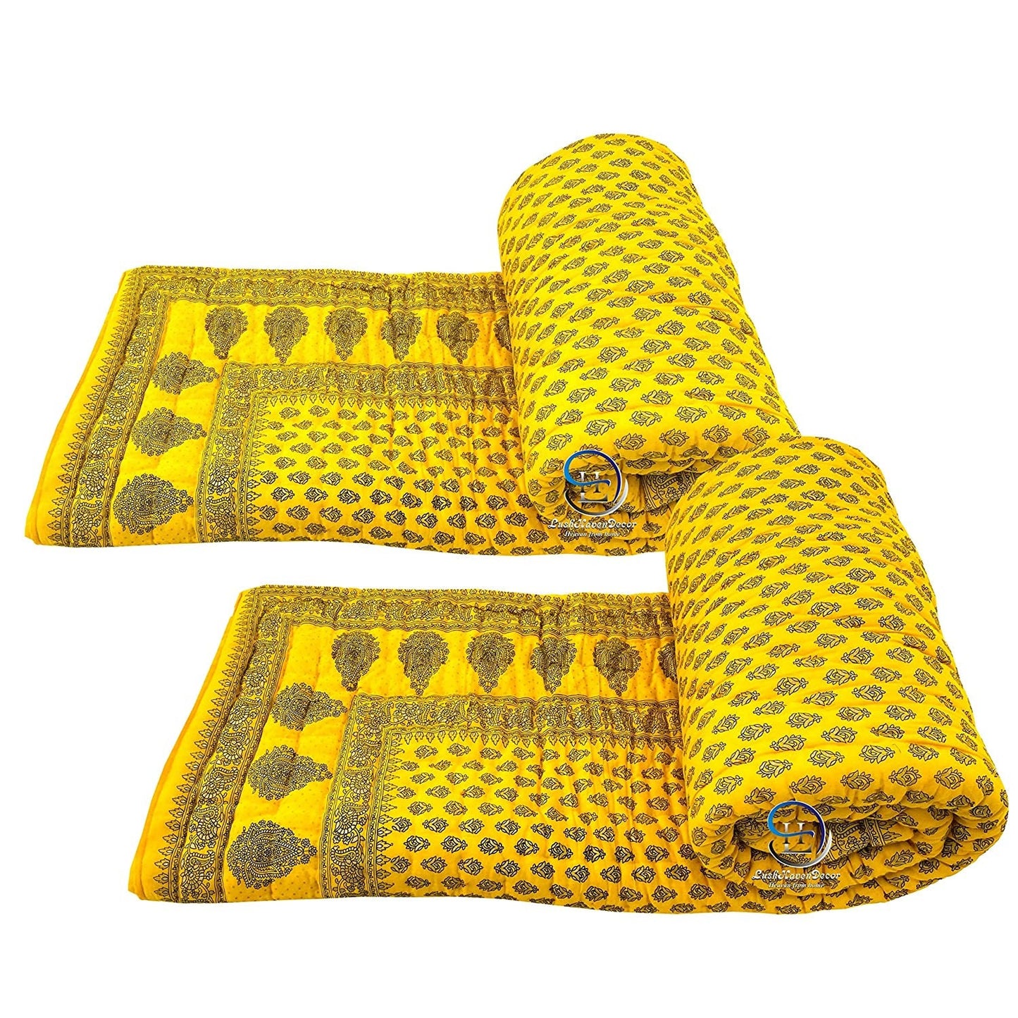 Light weight organic cotton 300 TC traditional Rajasthani printed throw