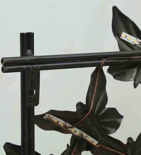 Hand crafted Iron Framed Butterfly Queen Wall Art With LED In Gold