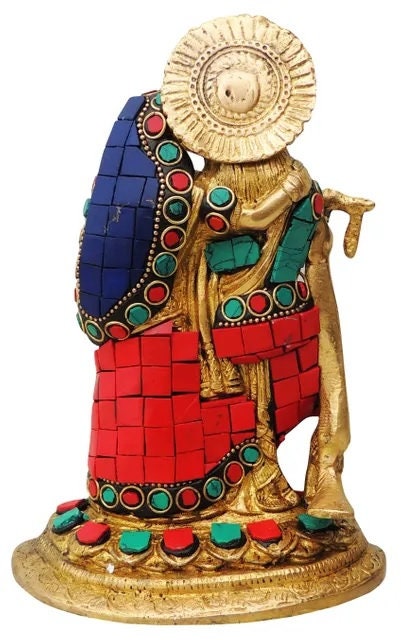Brass Radha Krishna Idol