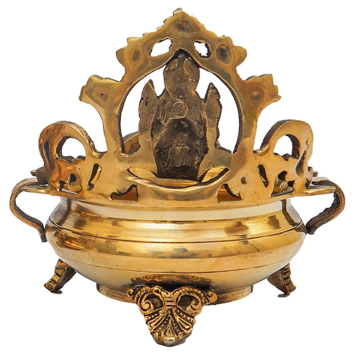 Brass Lakshmi Urli (Decorative Bowl) 7 inch