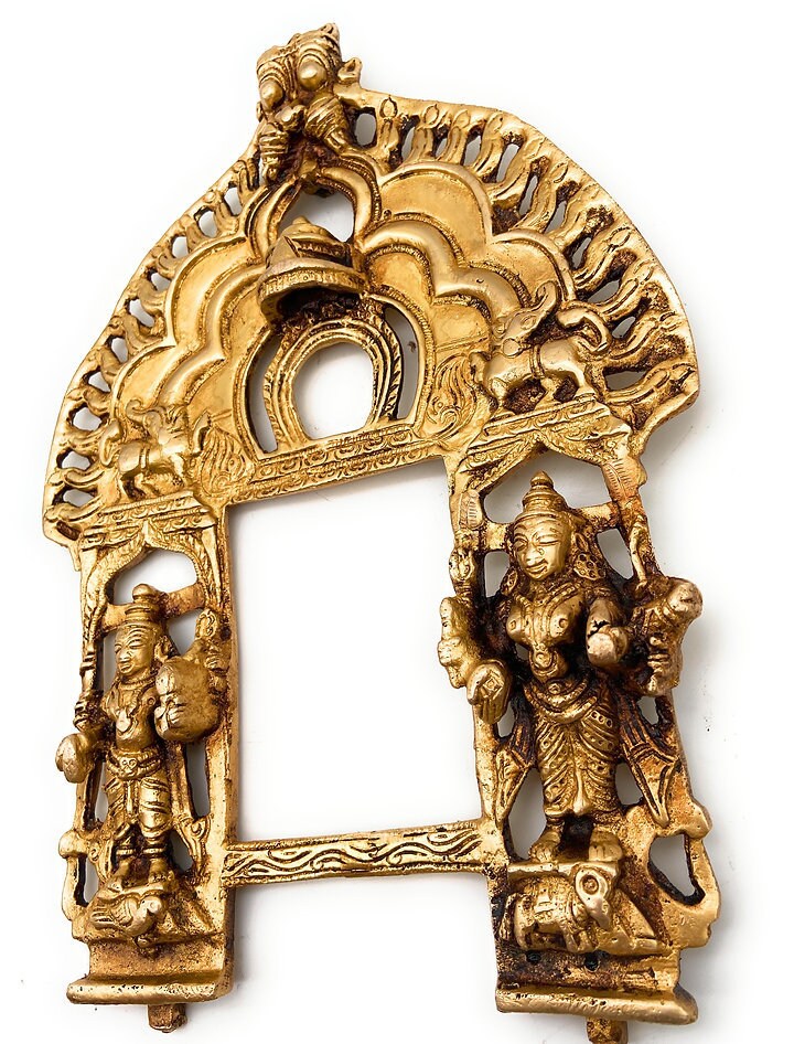 Brass Arch Prabhavali Frame for Home