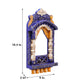 Handcrafted Traditional Hand Painted Jharokha / Wall Decor (Fake Window) Rajasthani Style (Blue Color)