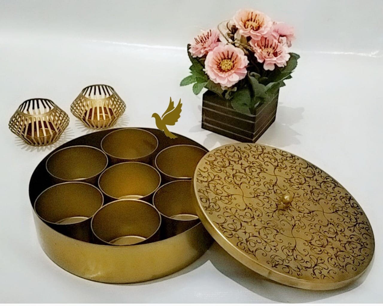 Antique design condiment set/ Masala box