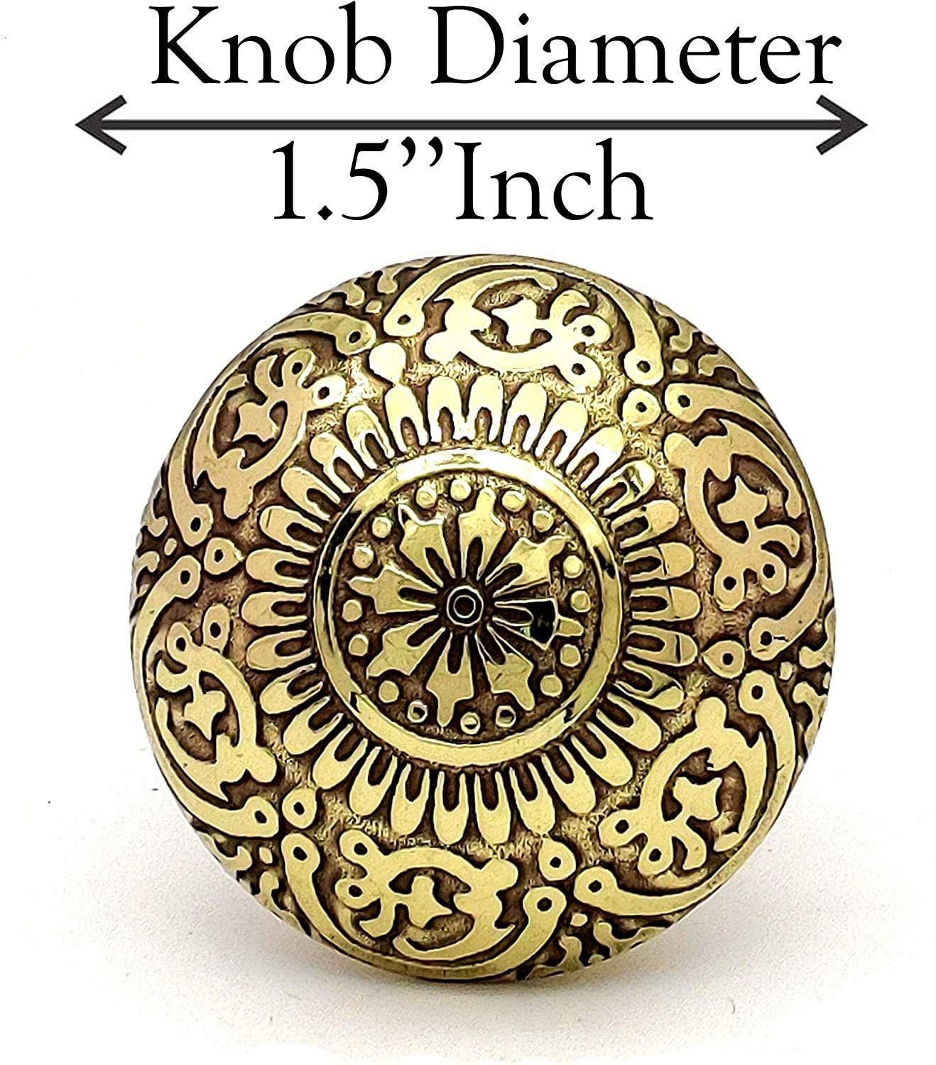 Brass Door Knobs/Drawer Pulls Dresser Door Knobs/Pull and Push Handle Knobs for Cabinets, Wardrobes & Kitchen Cupboards/Handmade