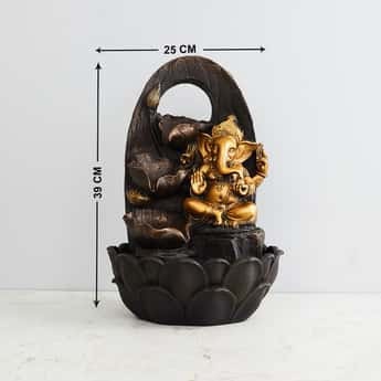 Ganesha Three Tier Electrical Fountain - 25x25x39cm, indoor fountain, de orative fountain