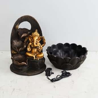 Ganesha Three Tier Electrical Fountain - 25x25x39cm, indoor fountain, de orative fountain