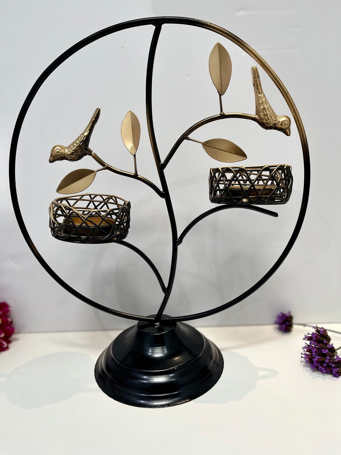 Decorative Bird Tealight Candle Holder (Diwali Diya)