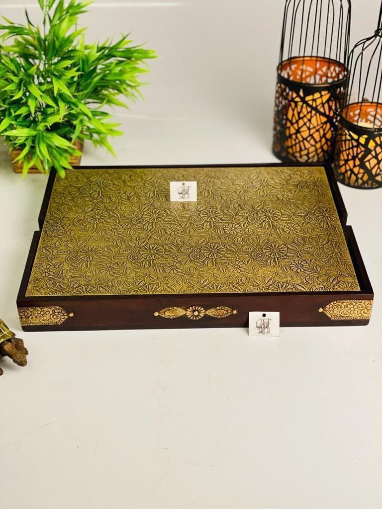 brass placemats