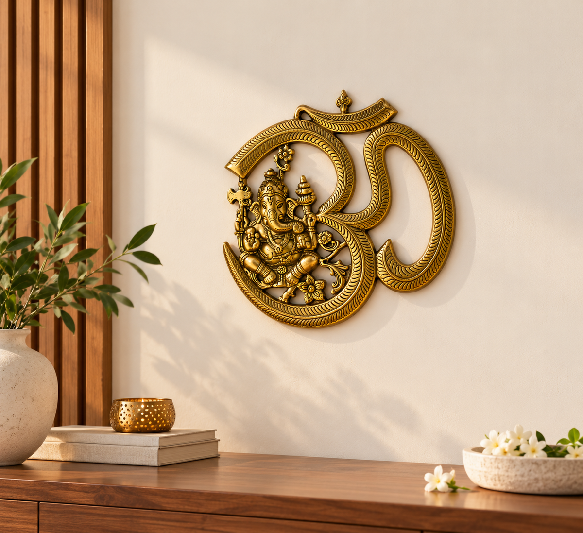Om Ganesha Idol Door Entry Wall Hanging