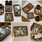 Elegant Wood & Resin 7-Piece Platter Set – Artisanal Serving Collection