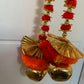 Handmade colourful Hanging Decoration for Weddings and Festive Occasions. Set of 2