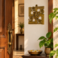 Divine Ganesha & Om Wall Hanging – Antique Gold Auspicious Décor