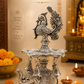 German Silver Peacock Diya