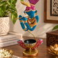 Melody of Krishna – Hand-Painted Decorative Tealight Holder