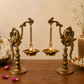 Mayura Heritage Brass Peacock Diya Stand Pair