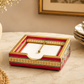 Hand painted Rajasthani Wooden Napkin Holder.