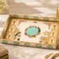Royal Peacock 4-Piece Serving & Organizer Tray Set