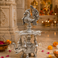 German Silver Peacock Diya