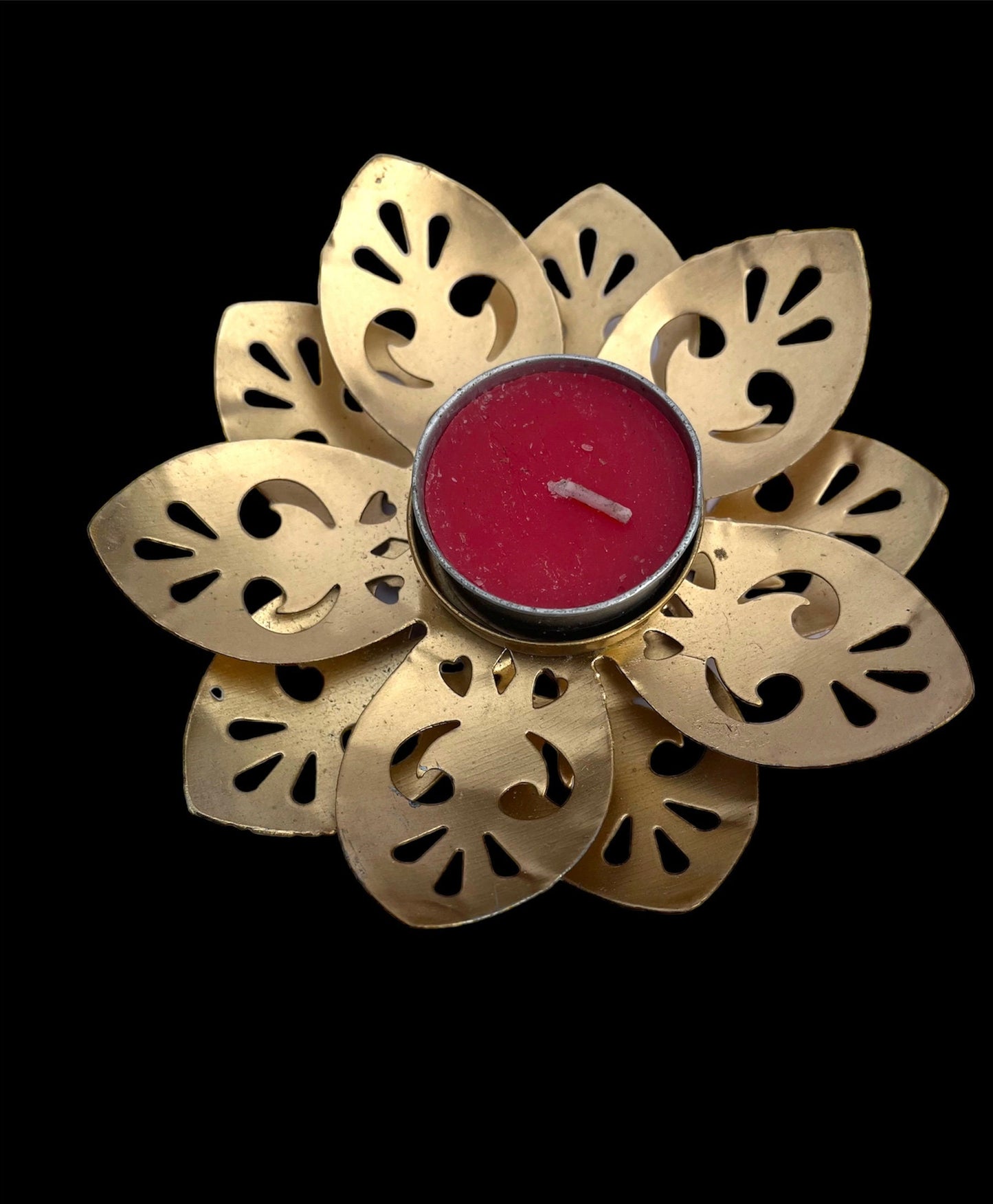 Lotus leaf Diwali diya in a gift box.