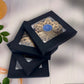 Lotus leaf Diwali diya in a gift box.