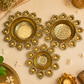 Artisan Brass Floating Diya Centerpiece