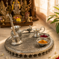 Aaradhya Heritage German Silver Pooja Thali Set