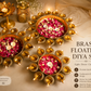 Artisan Brass Floating Diya Centerpiece