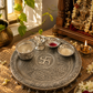 Aaradhya Heritage German Silver Pooja Thali Set
