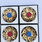 Radiant Flames - Metal laser cut diyas. Set of 2 box