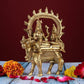 Brass Shiv Parwati on Nandi