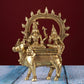 Brass Shiv Parwati on Nandi