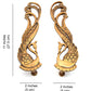 Brass Door Handle Pair (2 pcs) | Home Decor | Door Decor | Pair of Brass Door Handles | Pair of Brass Door Pulls (Peacock)