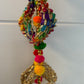 Handmade colourful Hanging Decoration for Weddings and Festive Occasions. Set of 2