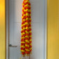 Handmade Orange and yellow marigold floral Hanging Door Decoration for Weddings and Festive Occasions. (Tooran) Set of 2 pcs