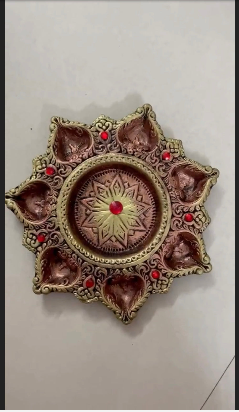 Terracotta 7 Deepam thali