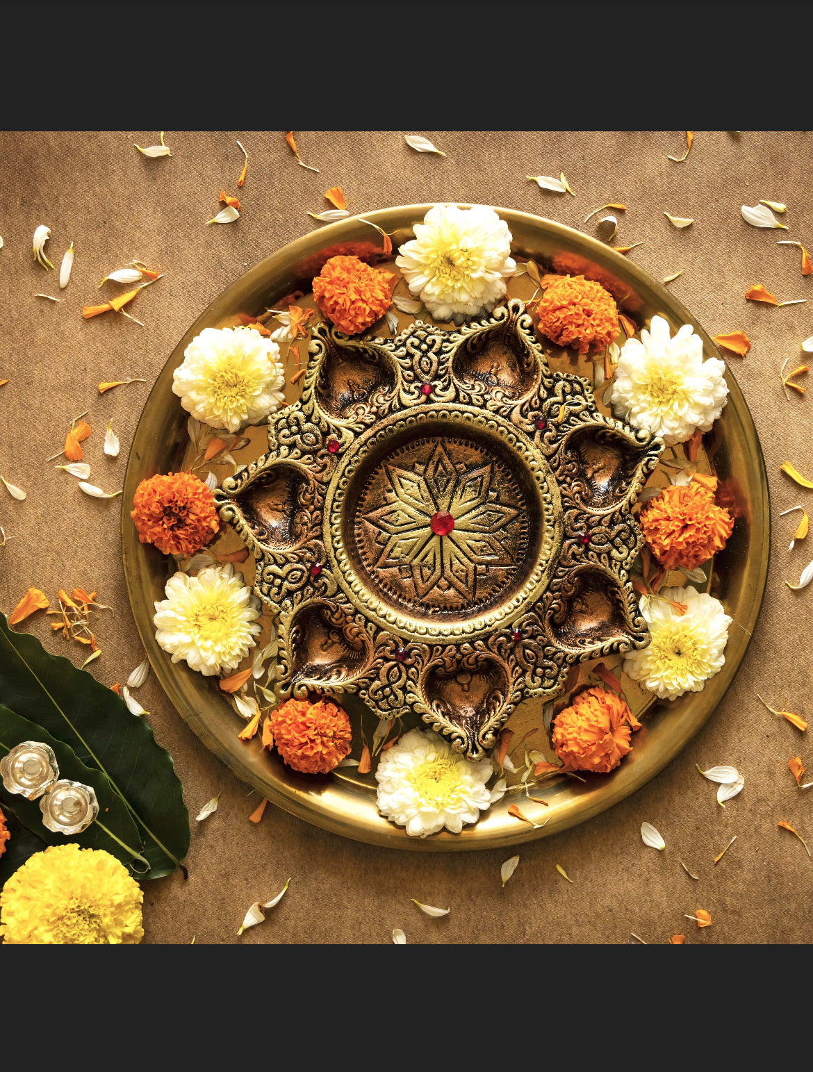 Terracotta 7 Deepam thali