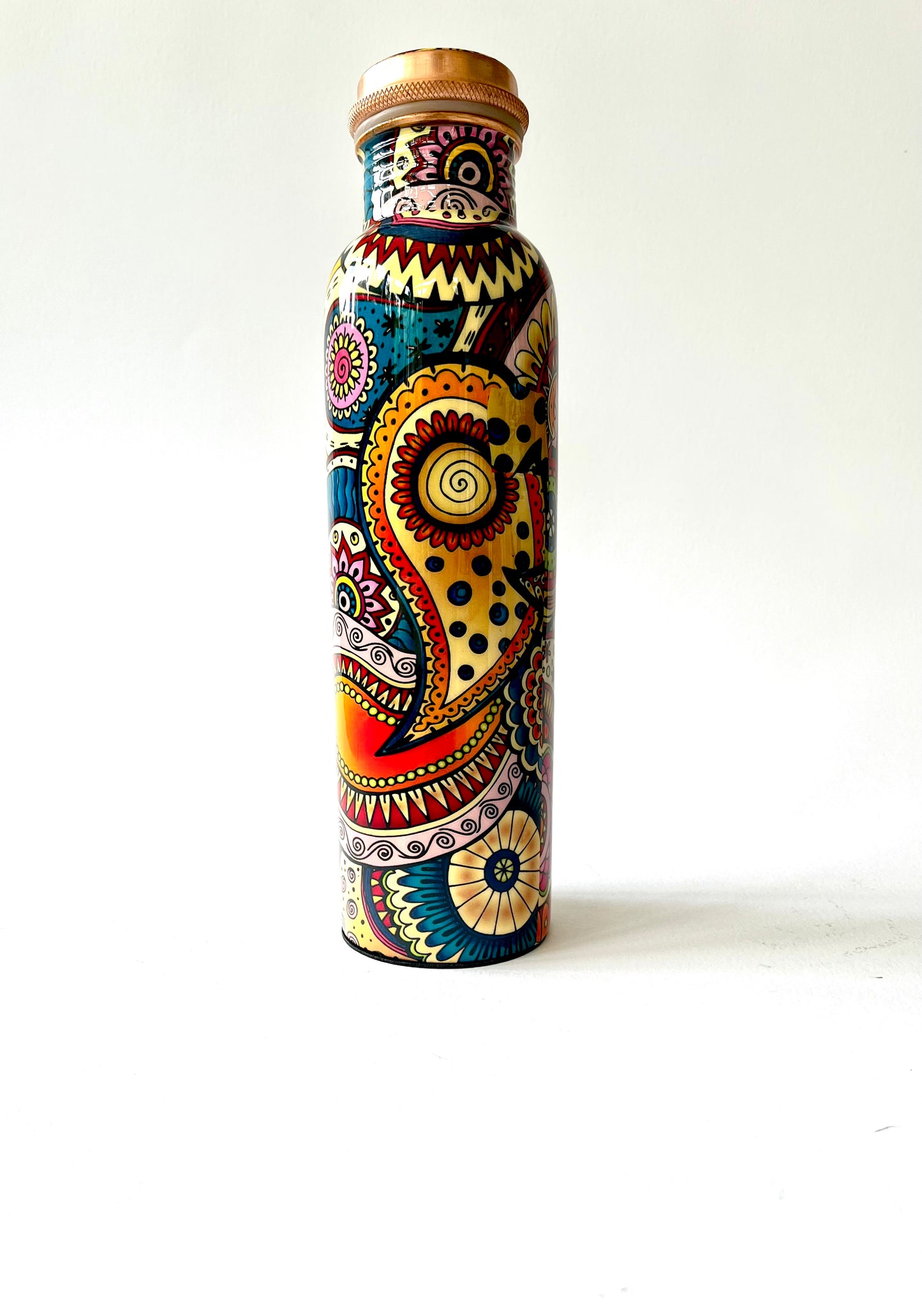 Handcrafted beautiful Copper water bottle.
