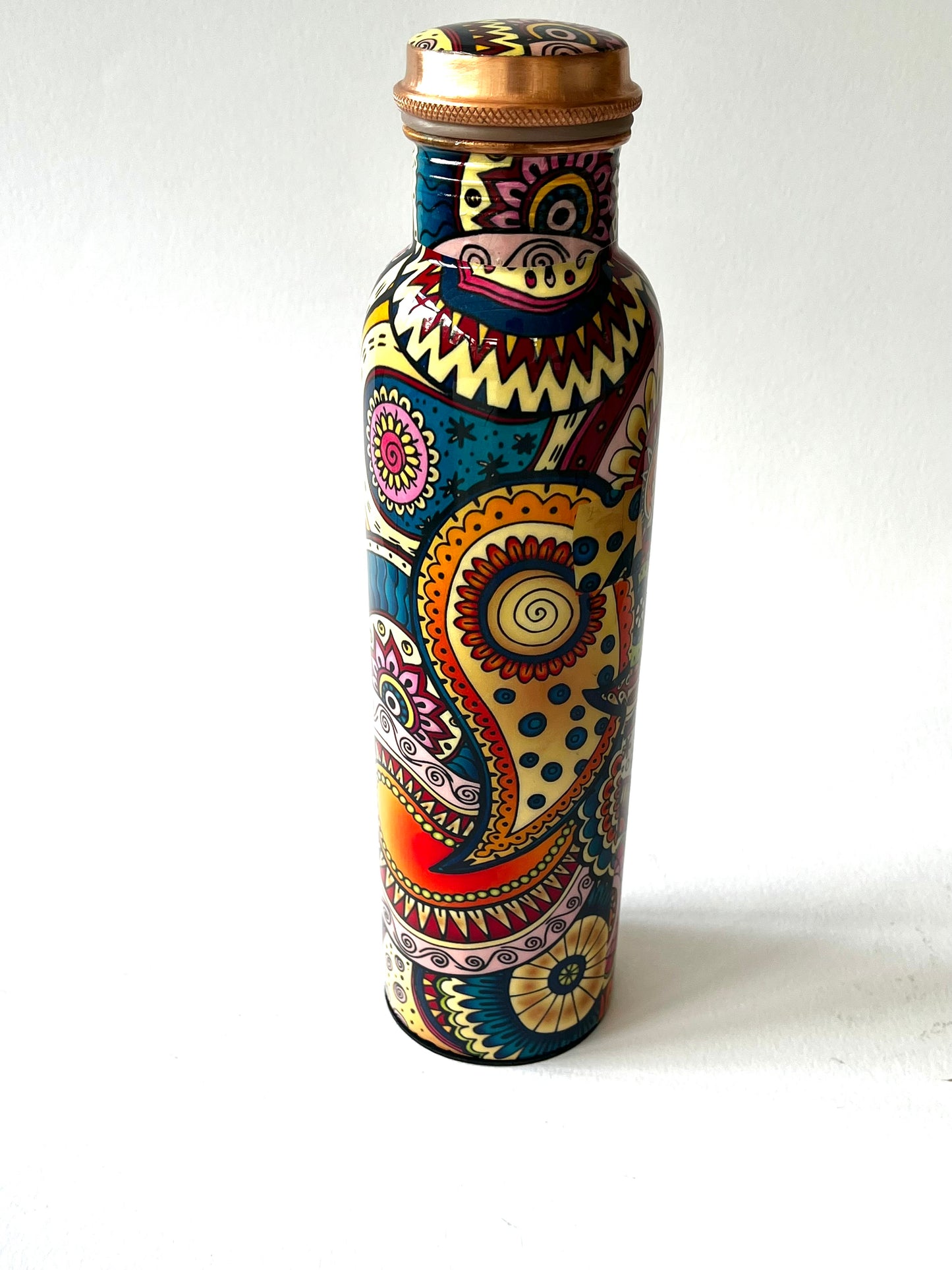 Handcrafted beautiful Copper water bottle.