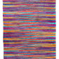Multicoloured Chenile Stripe rug 60x120 cm.