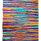 Multicoloured Chenile Stripe rug 60x120 cm.