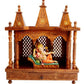 Handcrafted wooden temple. Indian temple, Mandir, Pooja room, religious.