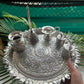 Exquisite German silver engraved pooja thali.