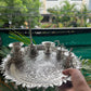 Exquisite German silver engraved pooja thali.